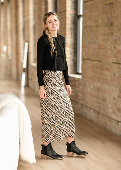 Straight Fit Printed Maxi Skirt - FINAL SALE