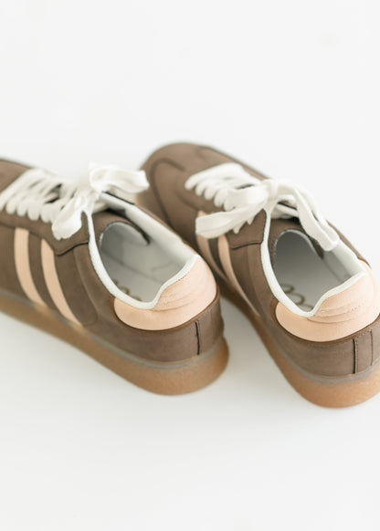 Striped Low Top Sneakers - FINAL SALE