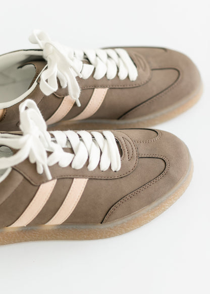 Striped Low Top Sneakers - FINAL SALE