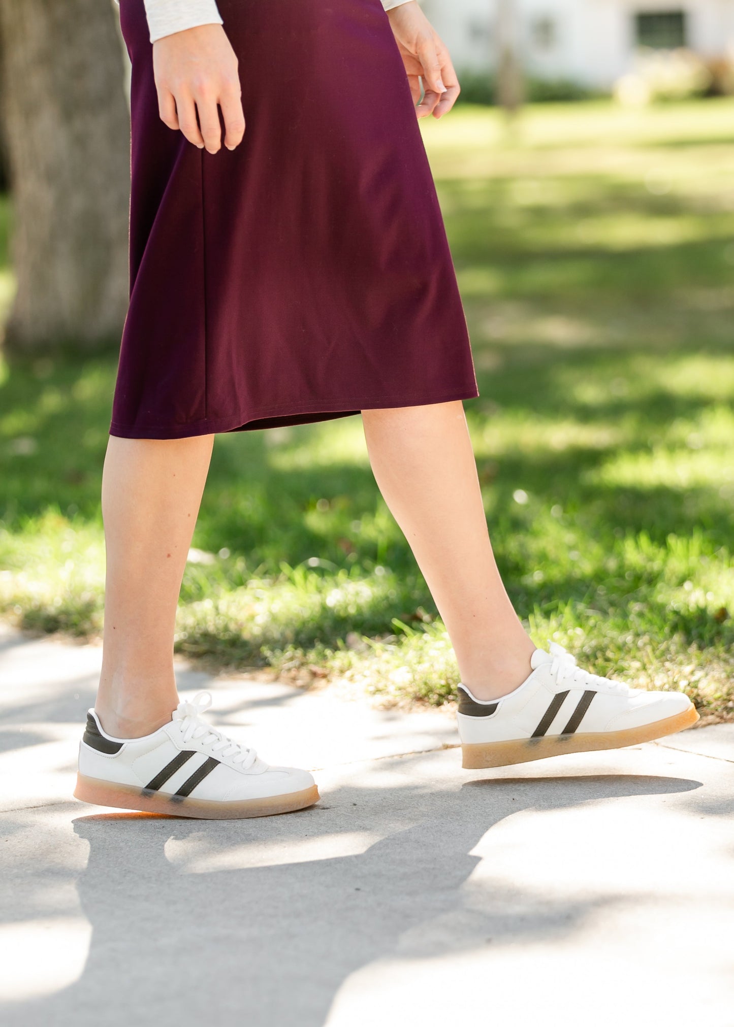 Striped Low Top Sneakers - FINAL SALE