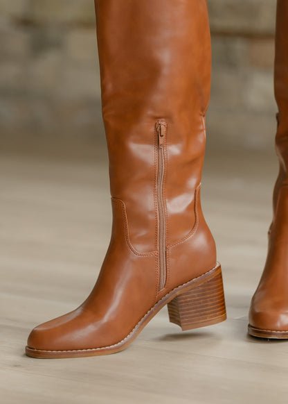 The Harriet Brown Tall Riding Boot - FINAL SALE