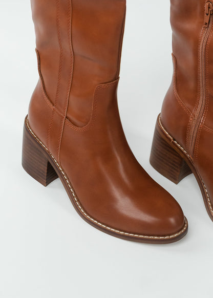 The Harriet Brown Tall Riding Boot - FINAL SALE