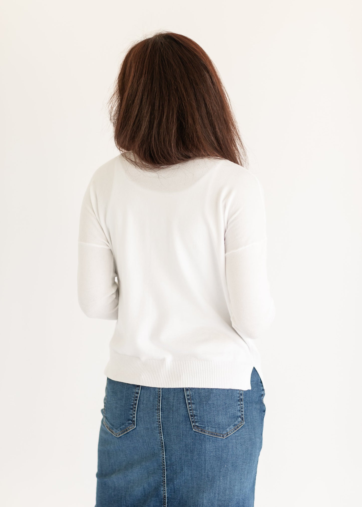 Thena Front Seam Long Sleeve Sweater - FINAL SALE