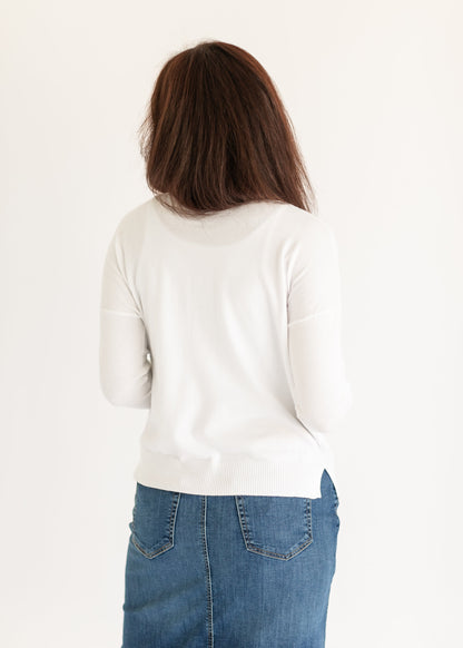 Thena Front Seam Long Sleeve Sweater - FINAL SALE