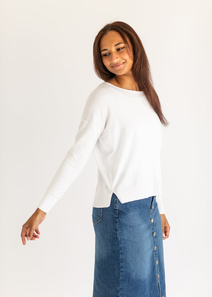 Thena Front Seam Long Sleeve Sweater - FINAL SALE