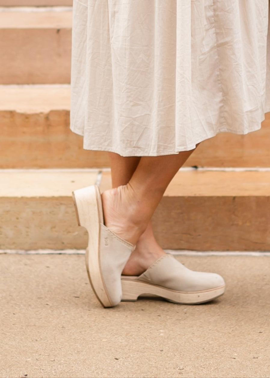 TOMS® Addison Suede Clog Heel - FINAL SALE
