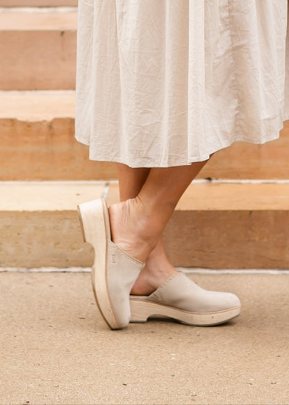 TOMS® Addison Suede Clog Heel - FINAL SALE
