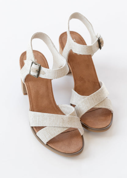 TOMS® Majorca Ankle Strap Heel