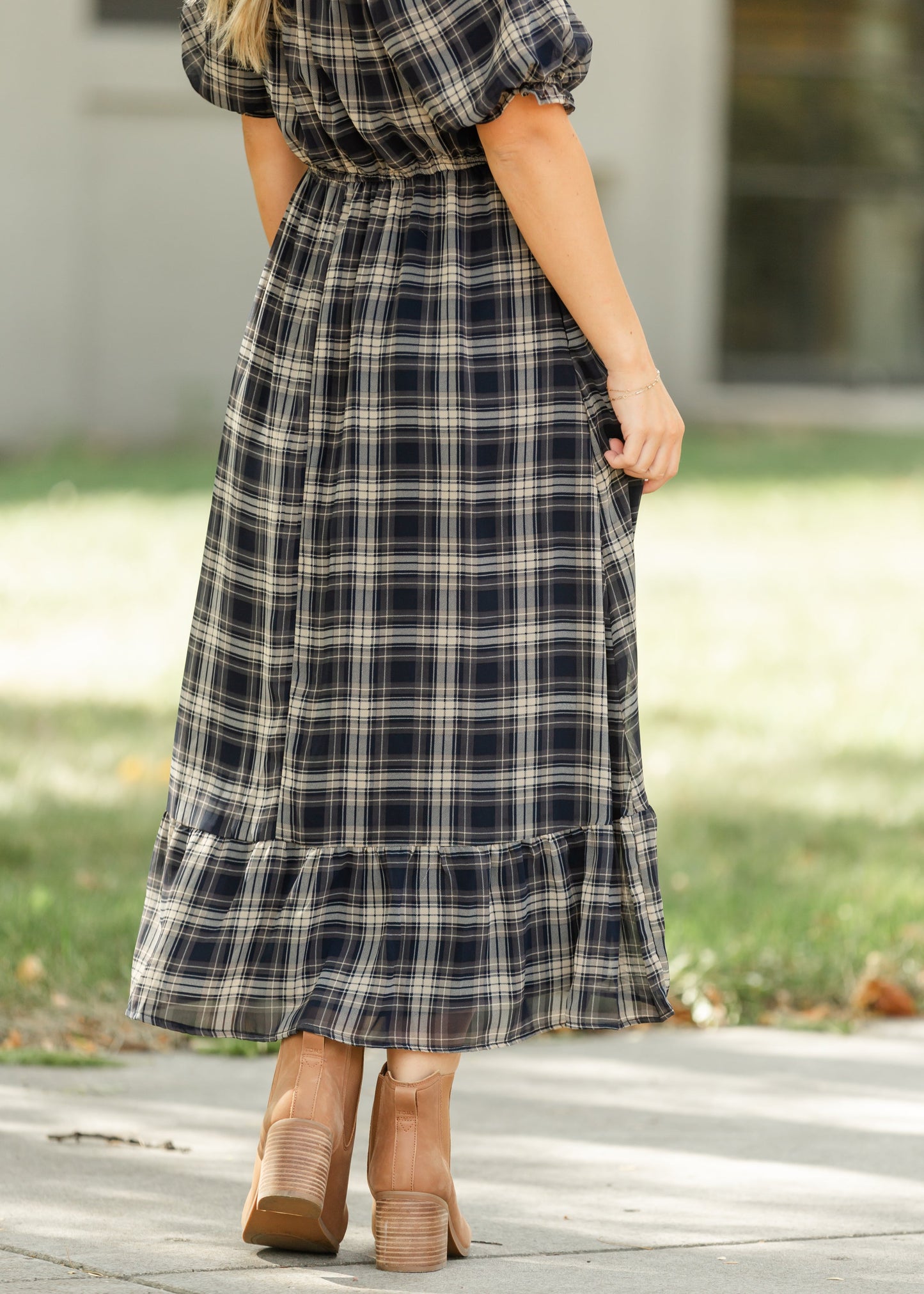 Twila Plaid Maxi Dress