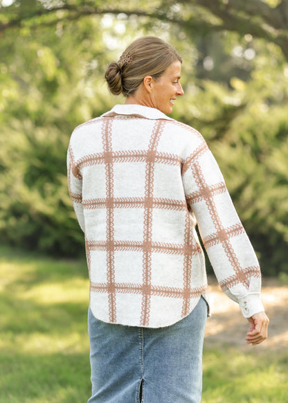 Tyler Plaid Sweater Jacket - FINAL SALE